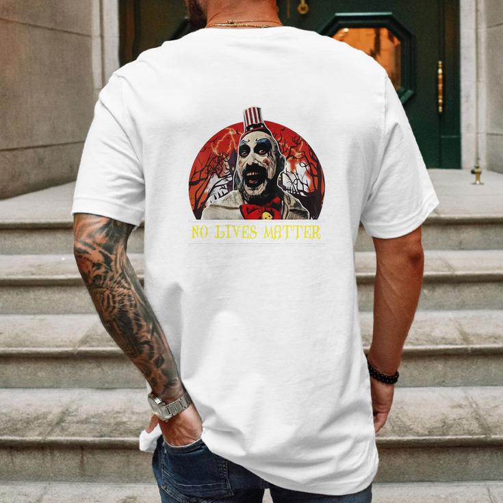 Captain Spaulding No Lives Matter Mens Back Print T-shirt Gifts for Men