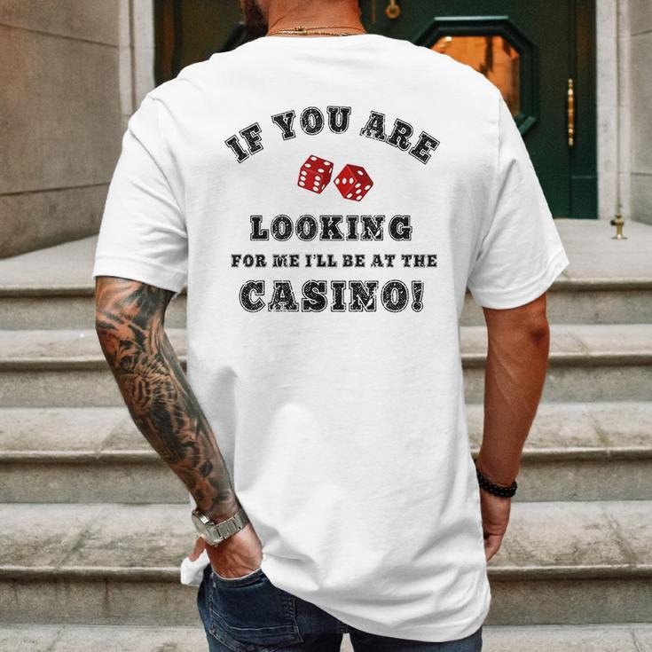 Casino Funny Cruise Ship Accessories Boat Mens Back Print T-shirt Gifts for Men