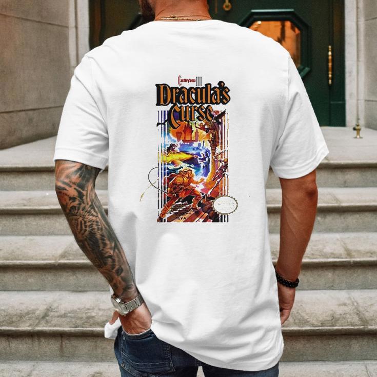 Castlevania 3 Draculas Curse Retro Video Game Mens Back Print T-shirt Gifts for Men