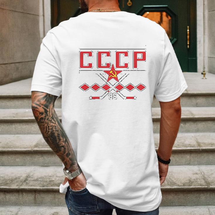 Cccp 1986 Russia Mens Back Print T-shirt Gifts for Men