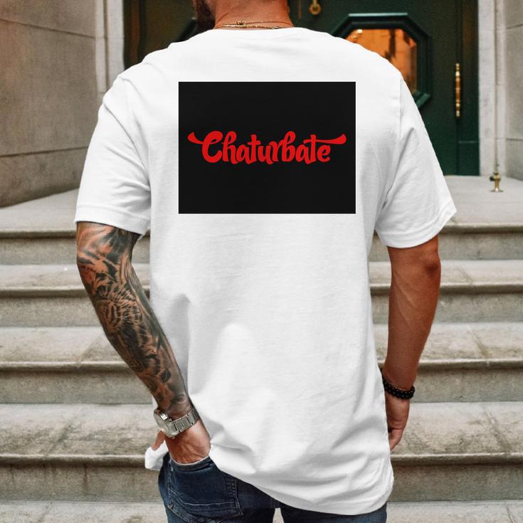 Chaturbate Logo Mens Back Print T-shirt Gifts for Men