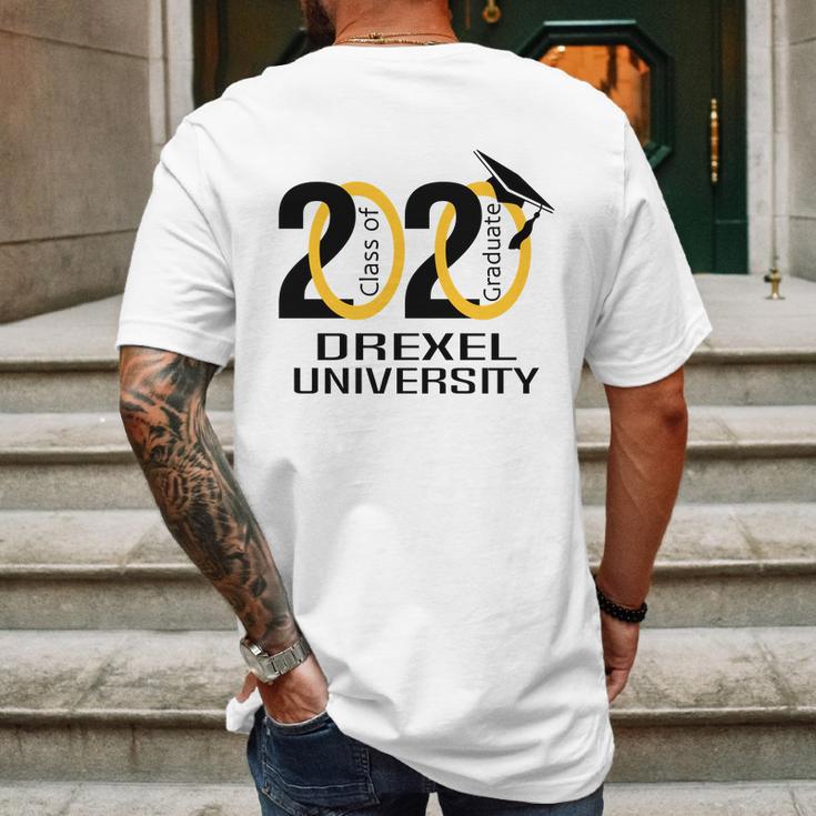 Class Of 2020 Graduation Drexel University Mens Back Print T-shirt Gifts for Men