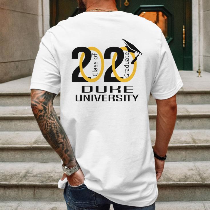 Class Of 2020 Graduation Duke University Mens Back Print T-shirt Gifts for Men