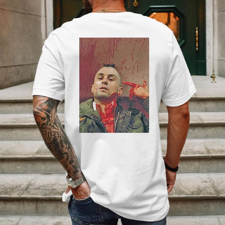 Classic 70S Movie Taxi Driver Travis Bickle Blood Soaked Cool Movie Mens Back Print T-shirt Gifts for Men