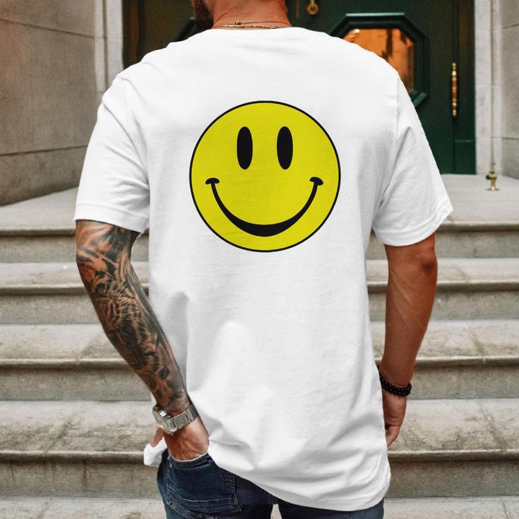 Classic Smiley FaceShirt Mens Back Print T-shirt Gifts for Men