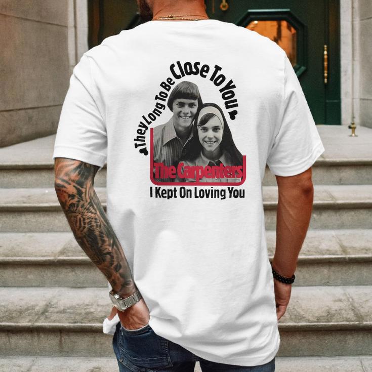 Close To You The Carpenters Tshirt Mens Back Print T-shirt Gifts for Men