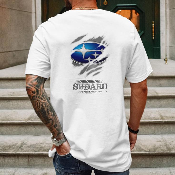 Cn Subaru Mens Back Print T-shirt Gifts for Men