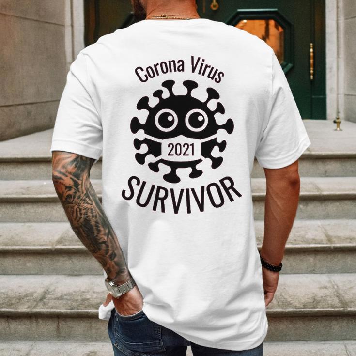 Corona Virus SurvivorLimited Mens Back Print T-shirt Gifts for Men