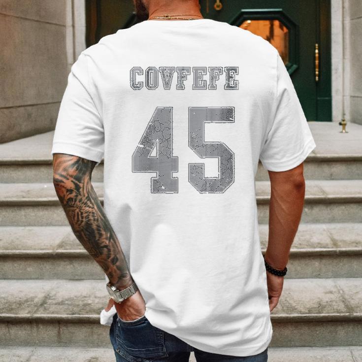 Covfefe 45 Mens Back Print T-shirt Gifts for Men