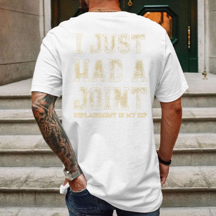 Crushtee Hip Replacement Just Had A Joint T- Mens Back Print T-shirt Gifts for Men