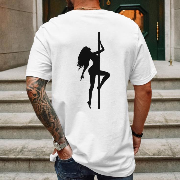 Darr Pole Dancer Mens Back Print T-shirt Gifts for Men