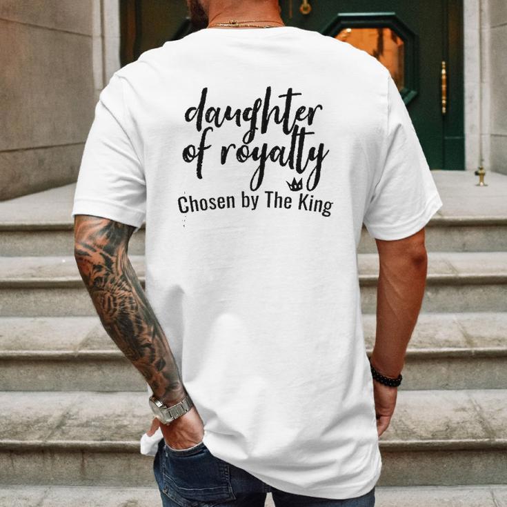 Daughters Of Royalty Chosen By The King Mens Back Print T-shirt Gifts for Men