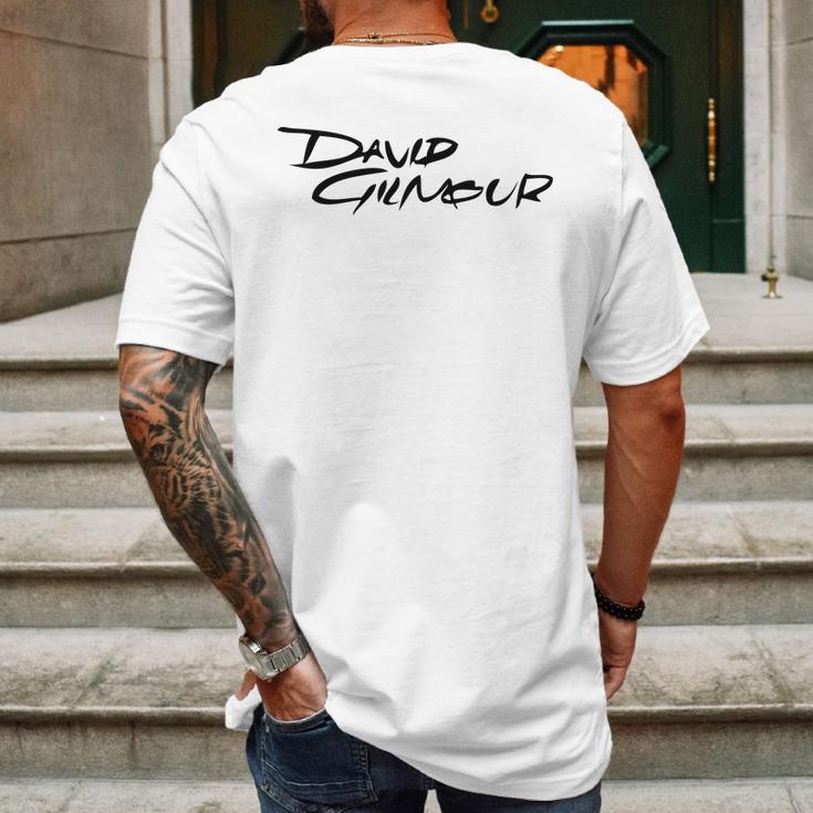 David Gilmour Logo Mens Back Print T-shirt Gifts for Men