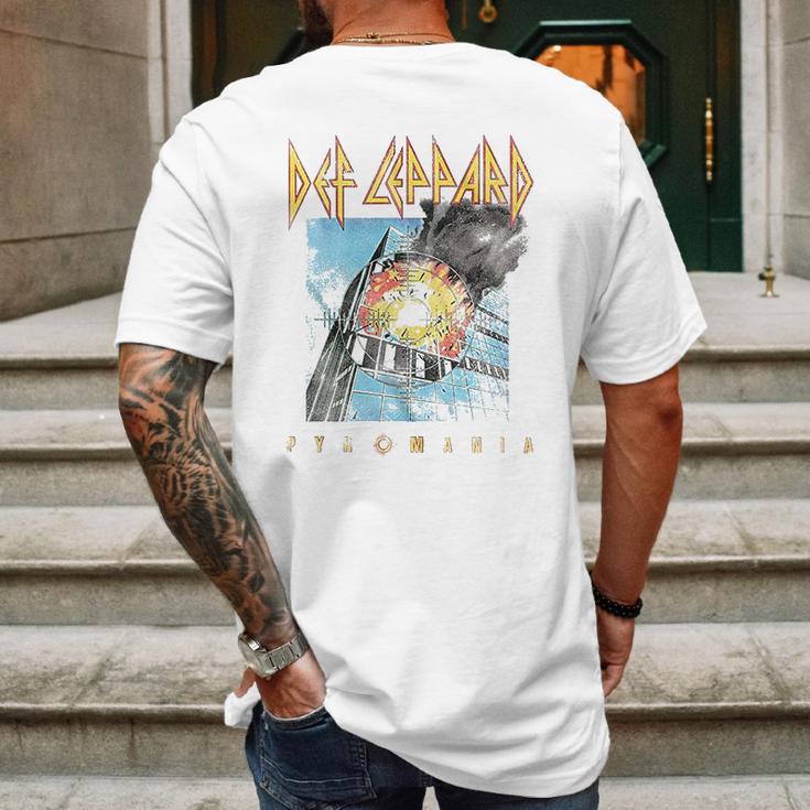 Def Leppard 1977 English Rock Band 80S Heavy Metal Pyromania Mens Back Print T-shirt Gifts for Men