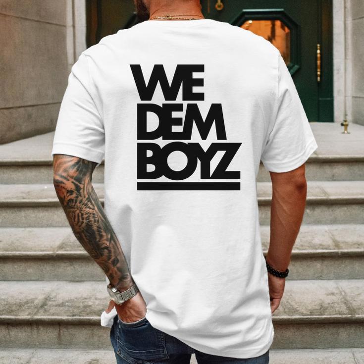 We Dem Boyz Mens Back Print T-shirt Gifts for Men