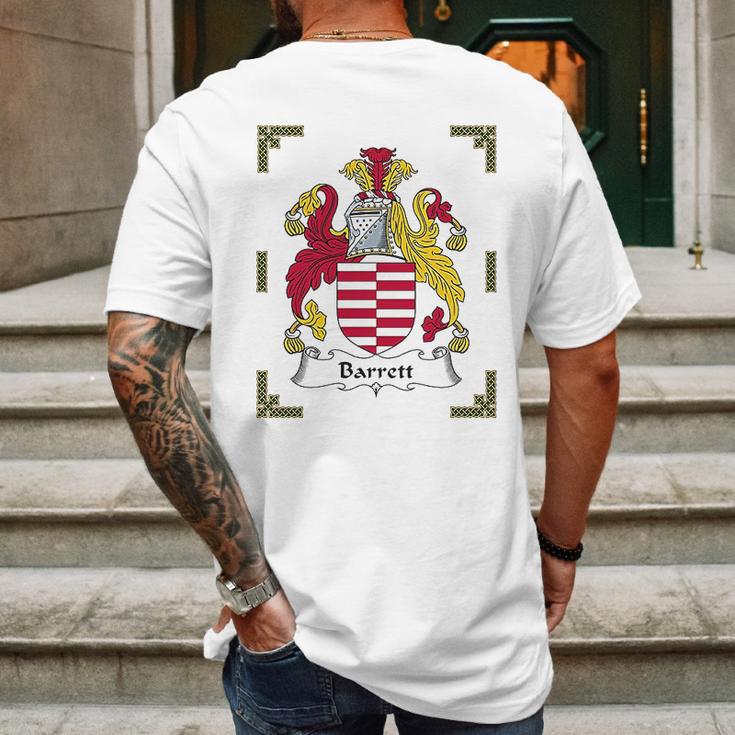 Designs Barrett Coat Of Armsbarrett Family Crest Mens Back Print T-shirt Gifts for Men