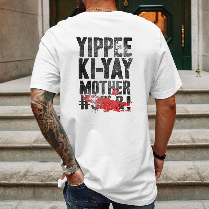 Die Hard Yippee Ki Yay Quote Mens Back Print T-shirt Gifts for Men