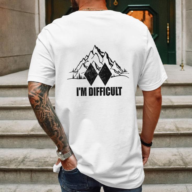 Im Difficult Mens Back Print T-shirt Gifts for Men