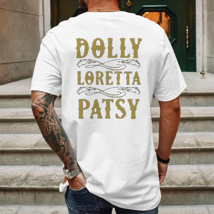 Dolly Loretta Patsy Mens Back Print T-shirt Gifts for Men