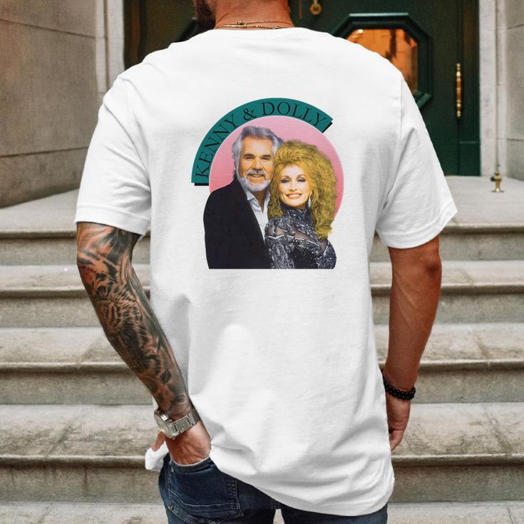 Dolly Parton And Kenny Mens Back Print T-shirt Gifts for Men