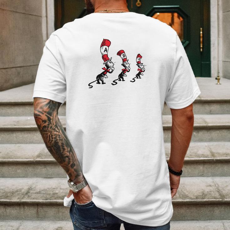 Dr Seuss Little Cats Abc Mens Back Print T-shirt Gifts for Men