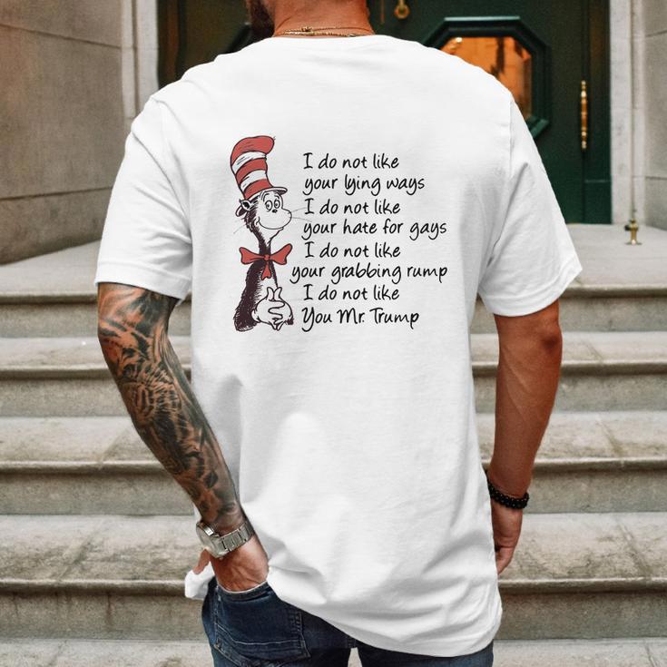 Dr Seuss I Do Not Like Your Lying Ways Shirt Mens Back Print T-shirt Gifts for Men