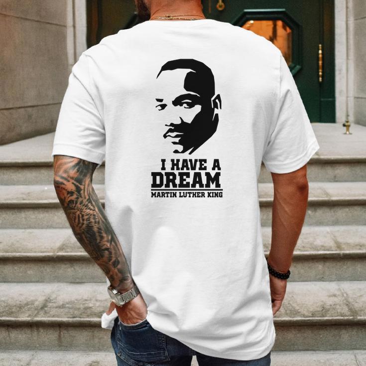 I Have A Dream Martin Luther King Mens Back Print T-shirt Gifts for Men