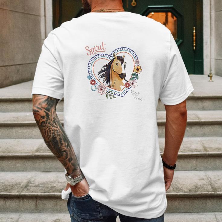 Dreamworks Spirit Riding Free Dreams Mens Back Print T-shirt Gifts for Men