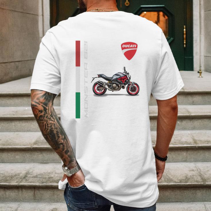 Ducati Monster 821 Mens Back Print T-shirt Gifts for Men