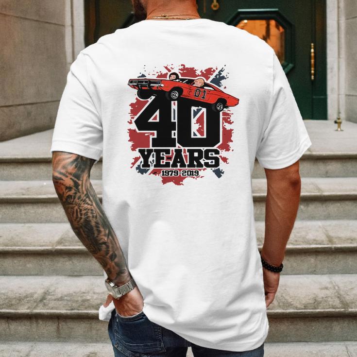 The Dukes Of Hazzard 40 Years 1979 2019 Mens Back Print T-shirt Gifts for Men