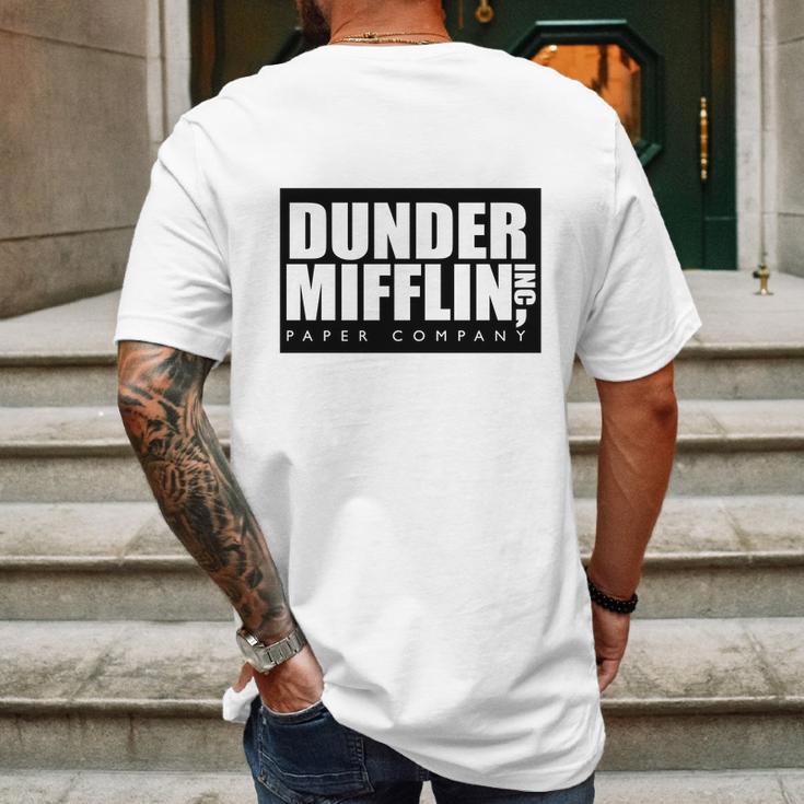 Dunder Mifflin Paper Company Mens Back Print T-shirt Gifts for Men