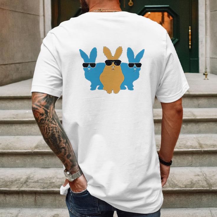 Easter Bunny Hip Trio Bunnies Funny Gift For Easter Kids Mens Back Print T-shirt Gifts for Men