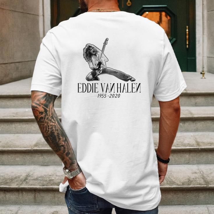 Eddie Van Halen Perform Mens Back Print T-shirt Gifts for Men