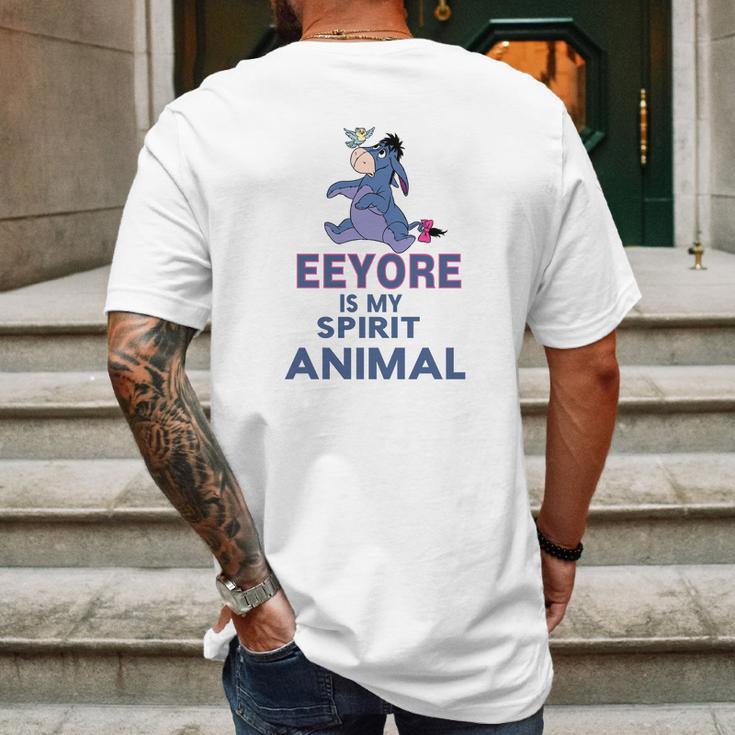 Eeyore Is My Spirit Animal Mens Back Print T-shirt Gifts for Men