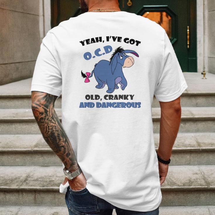 Eeyore Yeah Ive Got Old Cranky And Dangerous Shirt Mens Back Print T-shirt Gifts for Men