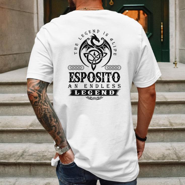 Esposito Mens Back Print T-shirt Gifts for Men