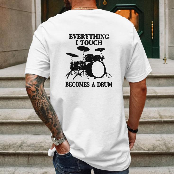 Everything I Touch Becomes A Drum John Bonham T-Shirt Mens Back Print T-shirt Gifts for Men