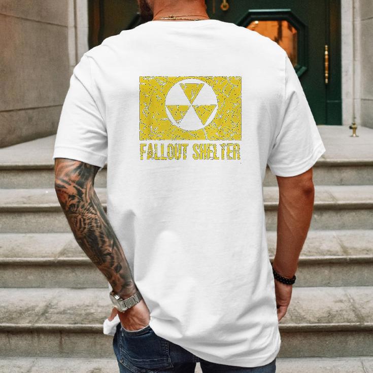 Fallout Shelter Nuclear War Radioactive Nostalgia Mens Back Print T-shirt Gifts for Men