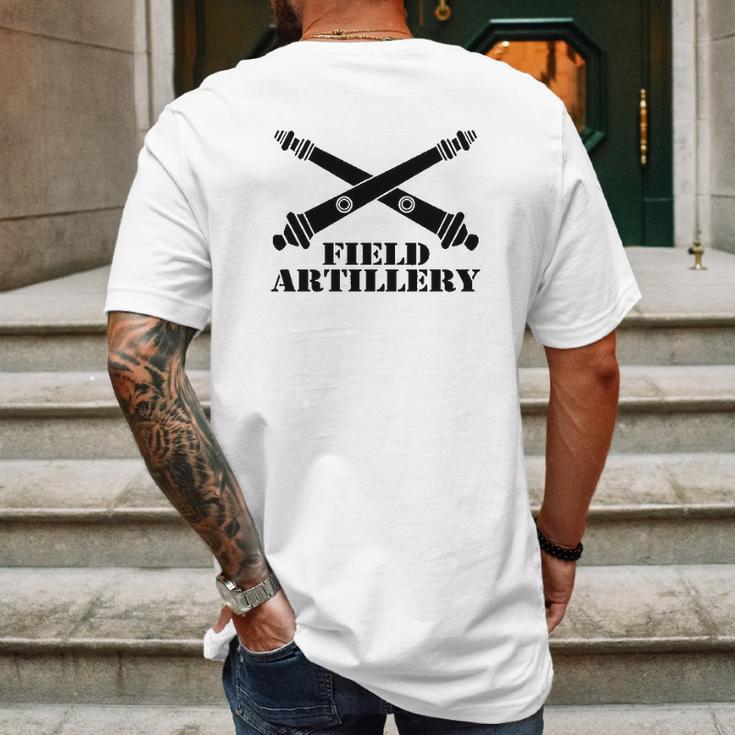 Field Artillery Branch Mens Back Print T-shirt Gifts for Men