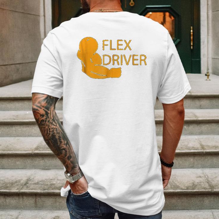 Flex Driver For Delivery Drivers Mens Back Print T-shirt Gifts for Men