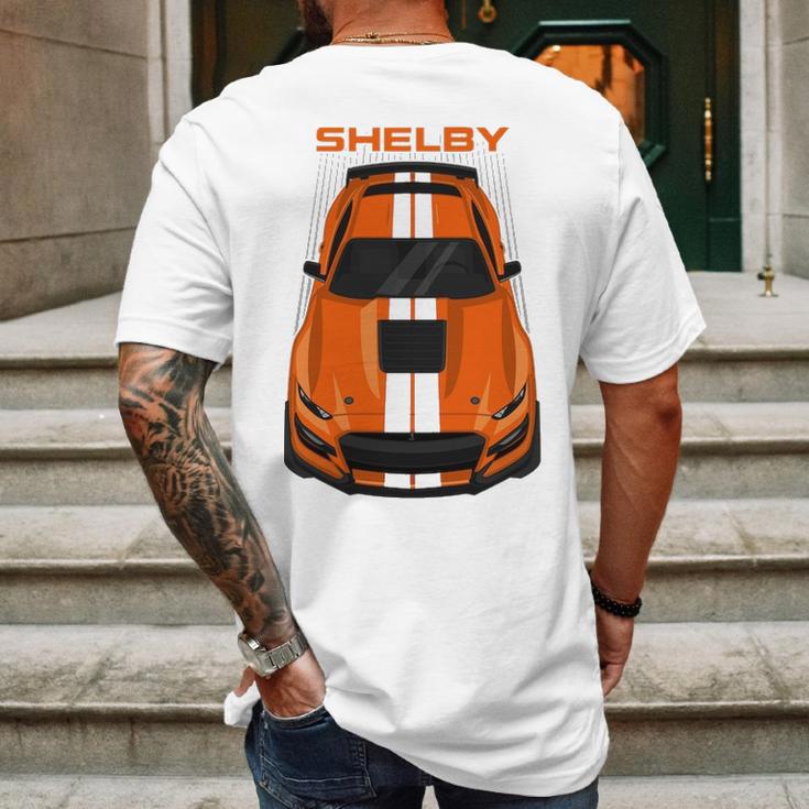 Ford Mustang Shelby Gt500 2020 2021 Twister Orange White Stripes Mens Back Print T-shirt Gifts for Men