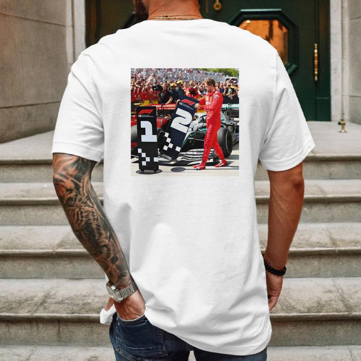 Formula 1 F1 - Vettel Ferrari Canadian Grand Prix 2019 Mens Back Print T-shirt Gifts for Men