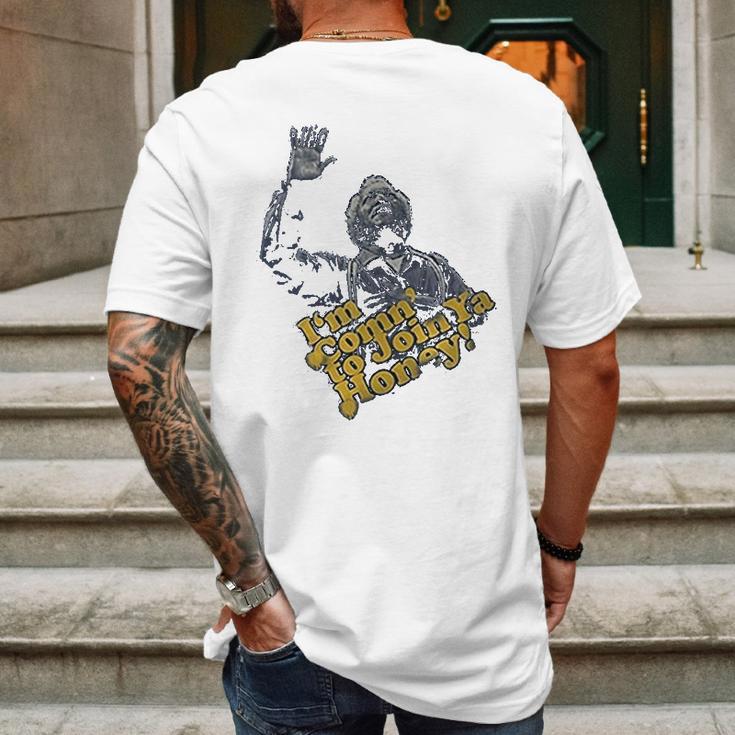 Fred Sanford Im Comin To Join Ya Honey Mens Back Print T-shirt Gifts for Men