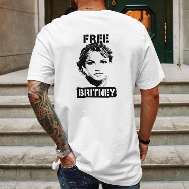 Free Britney Basic Design Mens Back Print T-shirt Gifts for Men