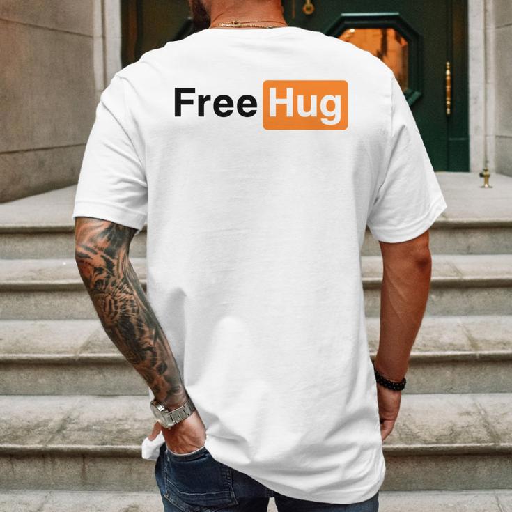 Free Hug Pornhub Logo Parody Mens Back Print T-shirt Gifts for Men