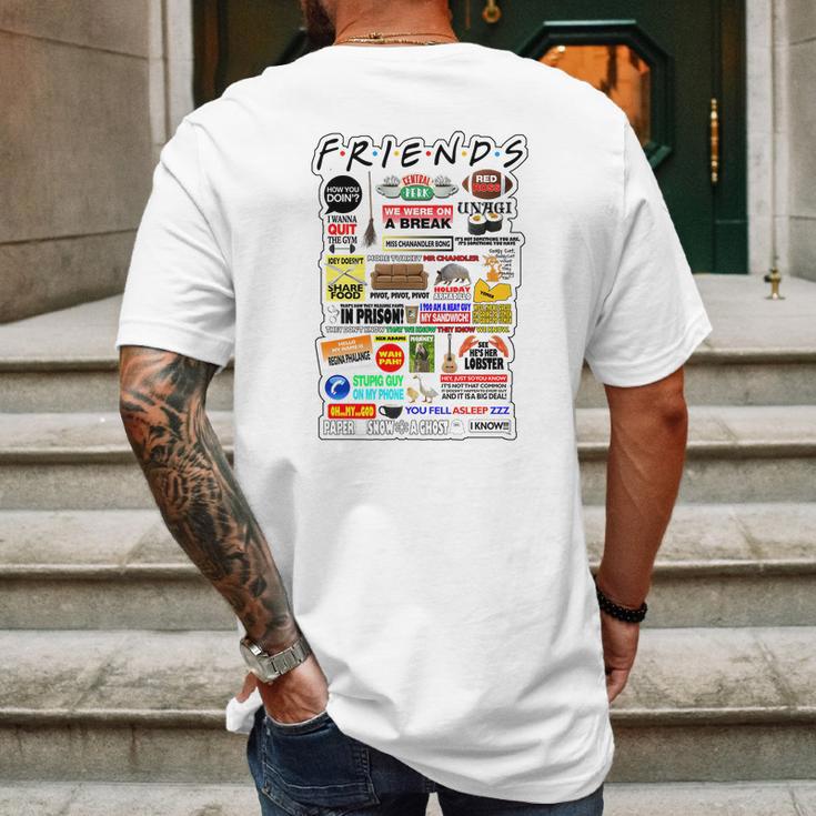 Friends Tv Sayings Mens Back Print T-shirt Gifts for Men