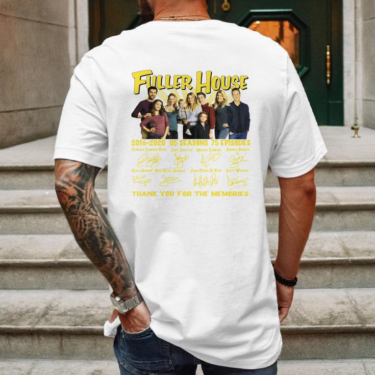 Fuller House 2016 2020 5 Seasons 75 Episodes Signatures Mens Back Print T-shirt Gifts for Men