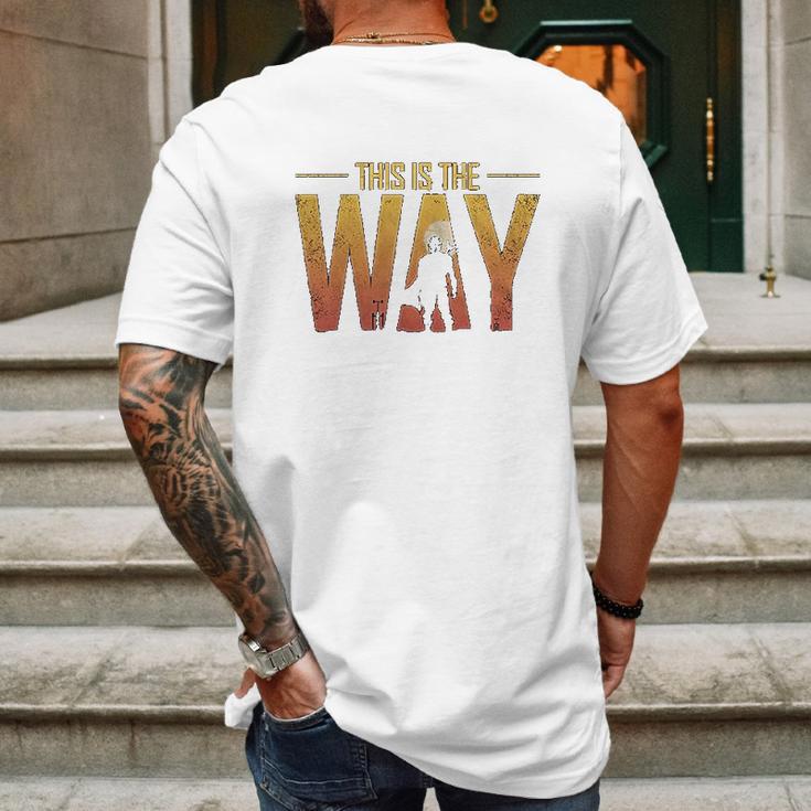 Geek Teez This Is The Way Mens Back Print T-shirt Gifts for Men