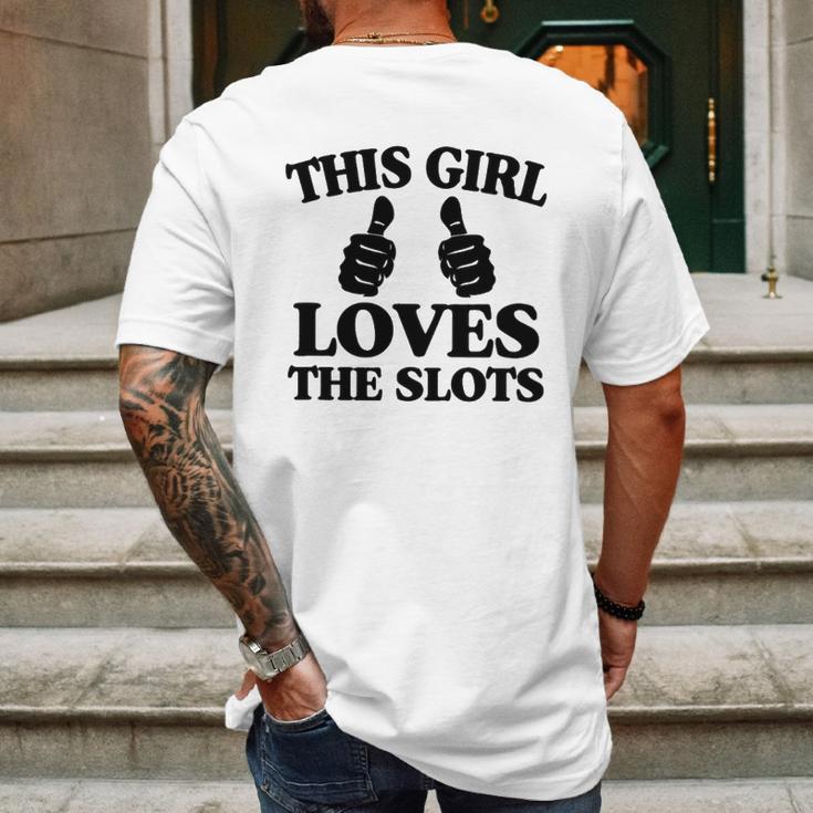 This Girl Loves The Slots Mens Back Print T-shirt Gifts for Men