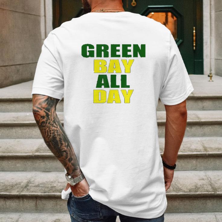 Green Bay All Day For Fans Of Green Bay Football Mens Back Print T-shirt Gifts for Men